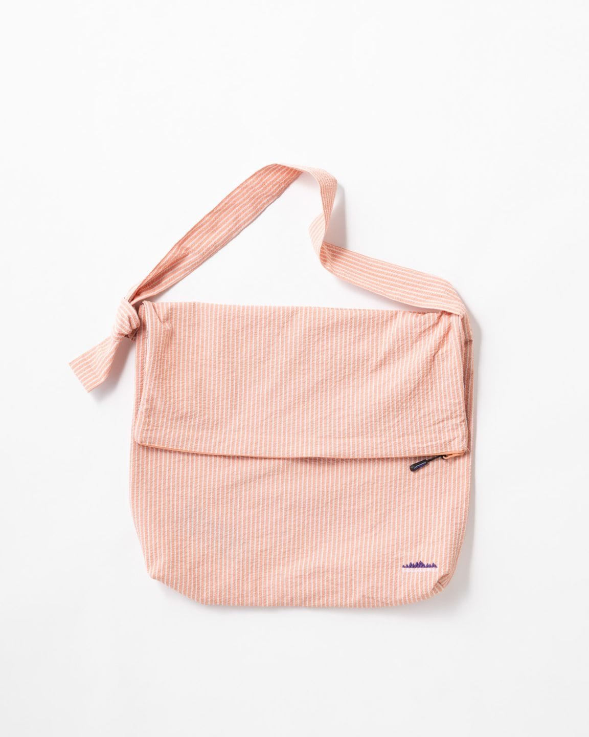 [Unisex]FLAP SHOULDER BAG SEERSUCKER STRIPE/フラップショルダーバッグ シアサッカーストライプ