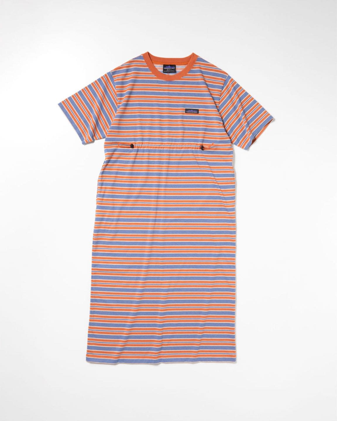[L's]SHORT SLEEVE DRAWCOAD OP T/C JERSEY BORDER/ショートスリーブドローコードワンピース ボーダー