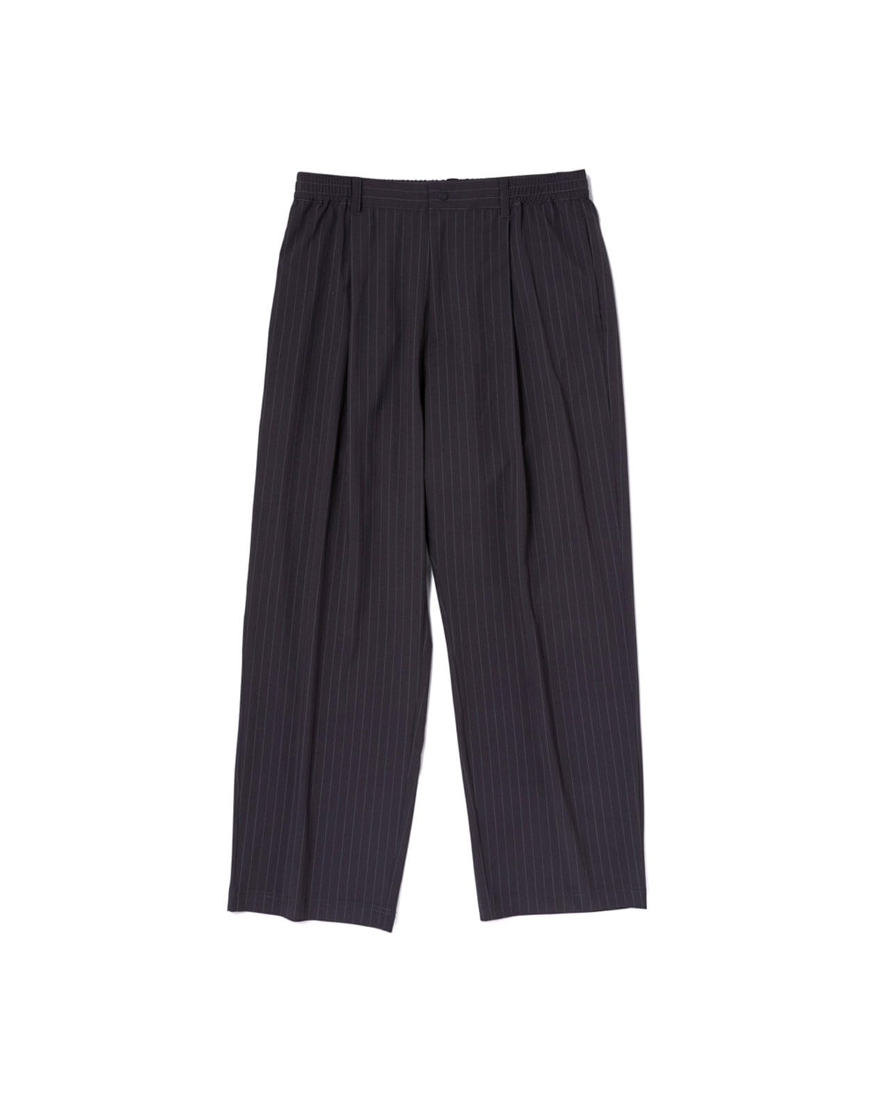 【M's】TUCK LONG PANTS T/PU(PRINT)/タックロングパンツ ストライププリント