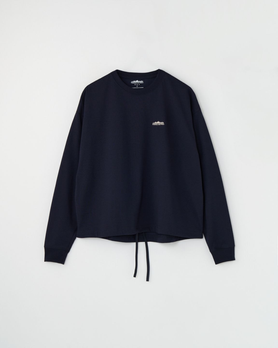 [L's]裾ギャザー ロングスリーブTシャツ T/C JERSEY