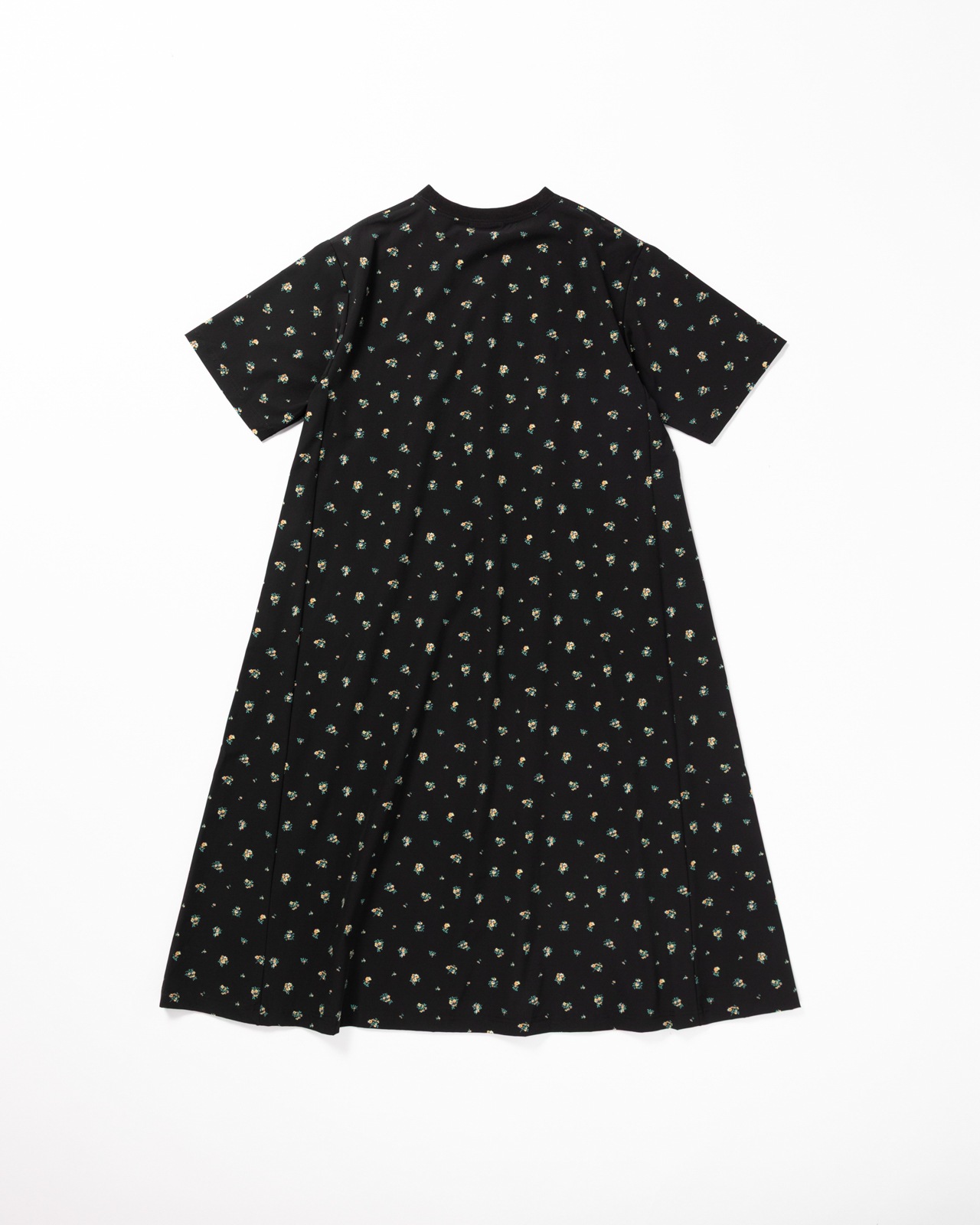 L's]SHORT SLEEVE OP NY/PU PRINT/ショートスリーブワンピース