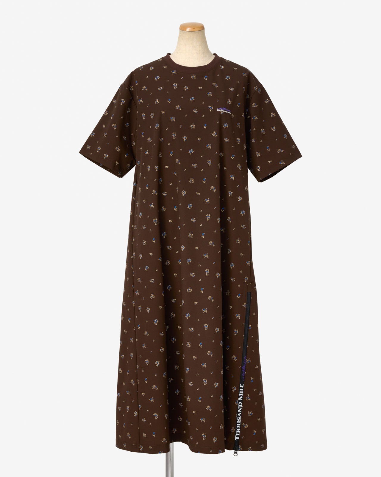 [L's]SHORT SLEEVE OP NY/PU PRINT/ショートスリーブワンピース プリント