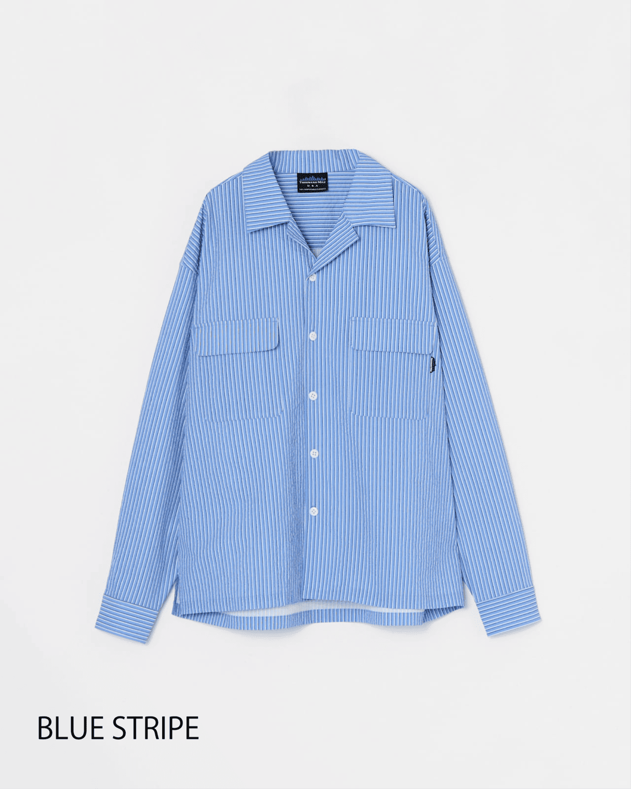 美品 BAGUTTA リネン長袖ストライプシャツ シアサッカー アルメニア製 M M's】LONG SLEEVE SHIRT STRIPE SEERSUCKER/ロングスリーブ
