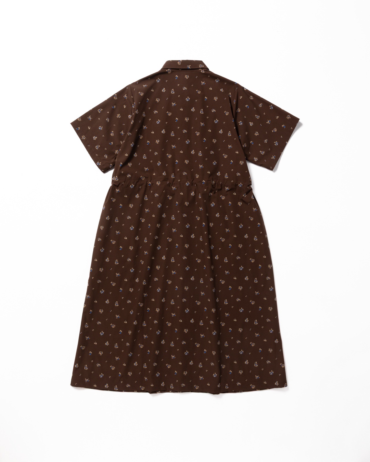 [L's]SHORT SLEEVE SNAP OP NY/PU PRINT/ショートスリーブスナップワンピース プリント