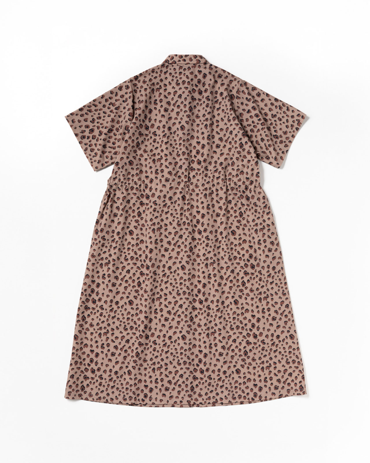 [L's]SHORT SLEEVE SNAP OP NY/PU PRINT/ショートスリーブスナップワンピース プリント