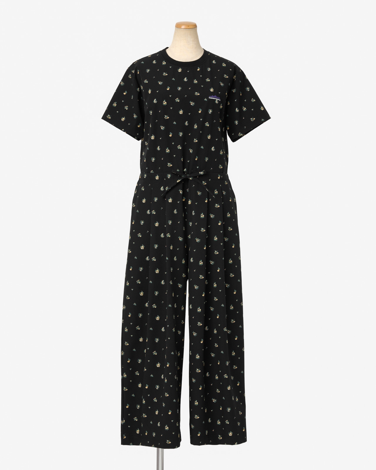 L's]SHORT SLEEVE ALL IN ONE NY/PU PRINT/ショートスリーブ