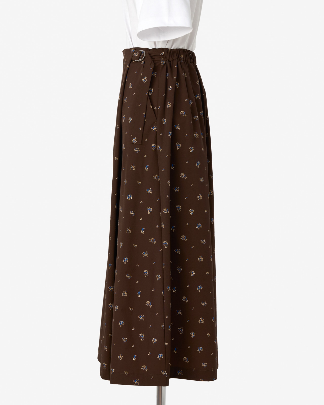 [L's]WRAPPED SKIRT NY/PU PRINT/ラップスカート プリント