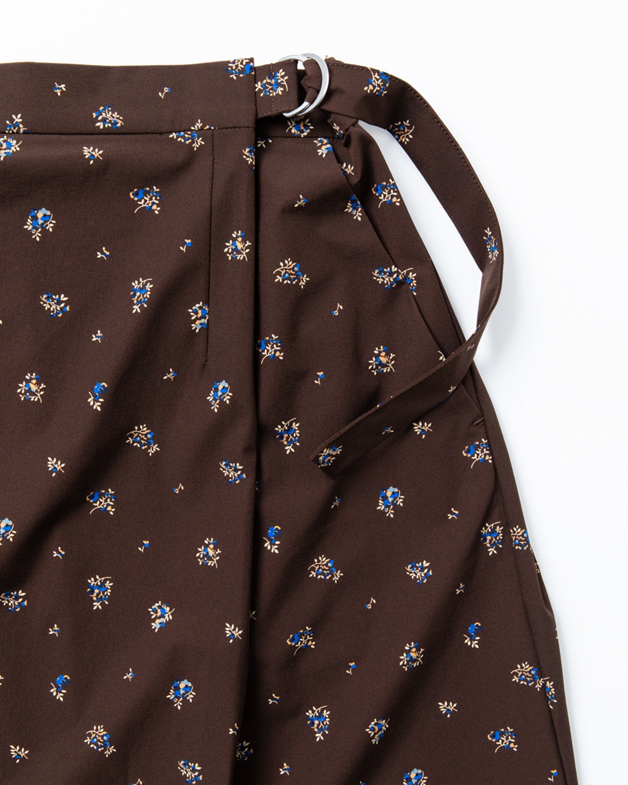 [L's]WRAPPED SKIRT NY/PU PRINT/ラップスカート プリント