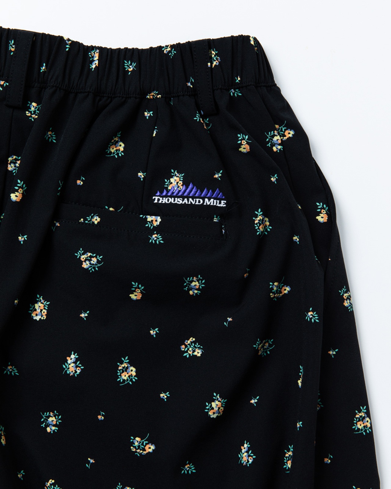 [L's]LONG WIDE PANTS NY/PU PRINT/ロングワイドパンツ プリント