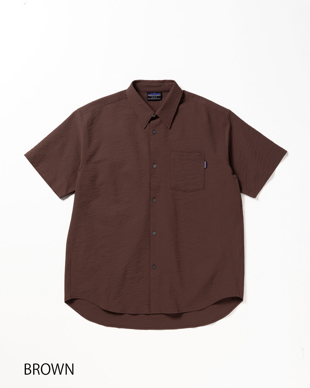 [M's]SHORT SLEEVE SHIRT SEERSUCKER/ショートスリーブシャツ シアサッカー