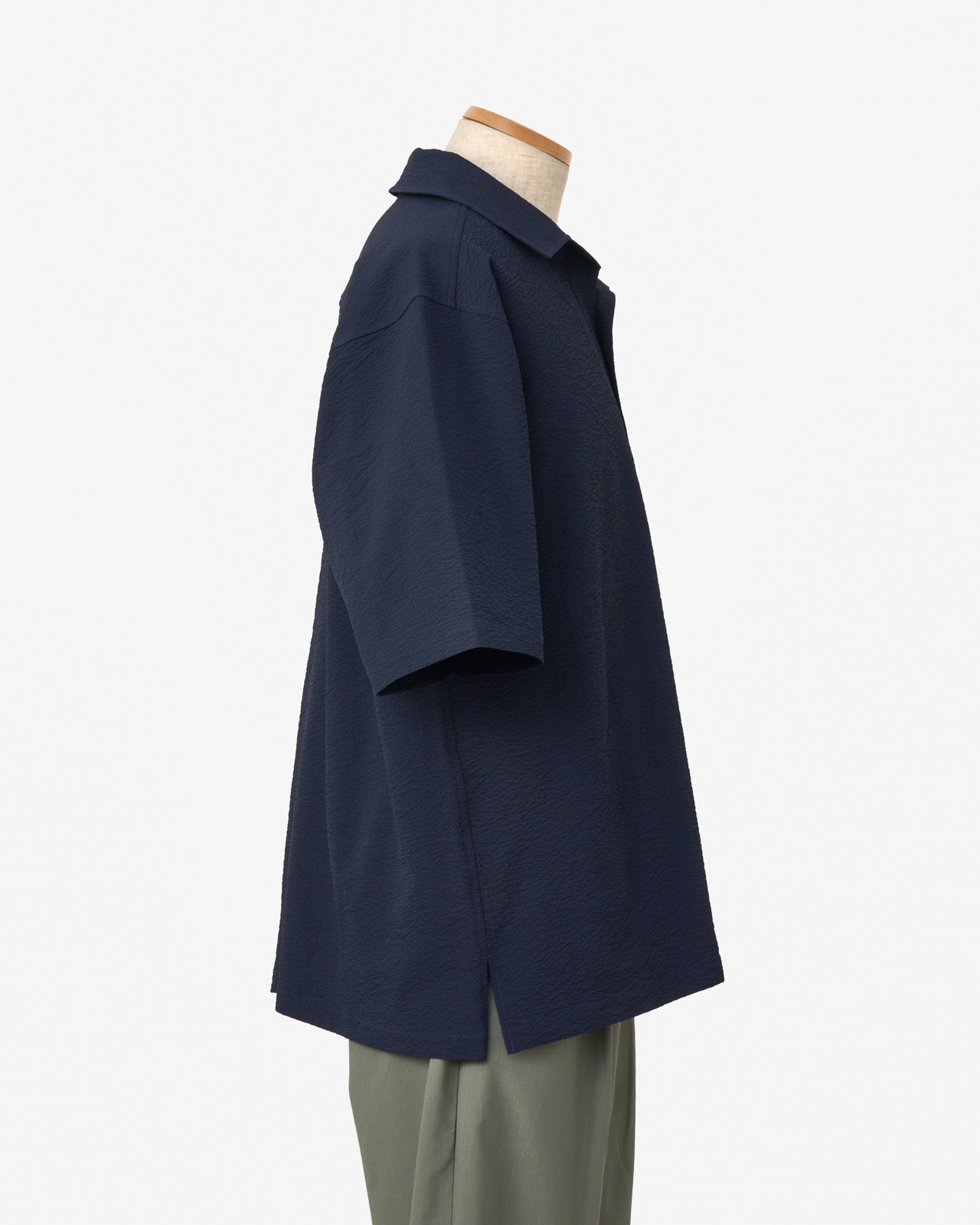 [M's]SHORT SLEEVE SKIPPER SHIRT SEERSUCKER/ショートスリーブスキッパーシャツ シアサッカー