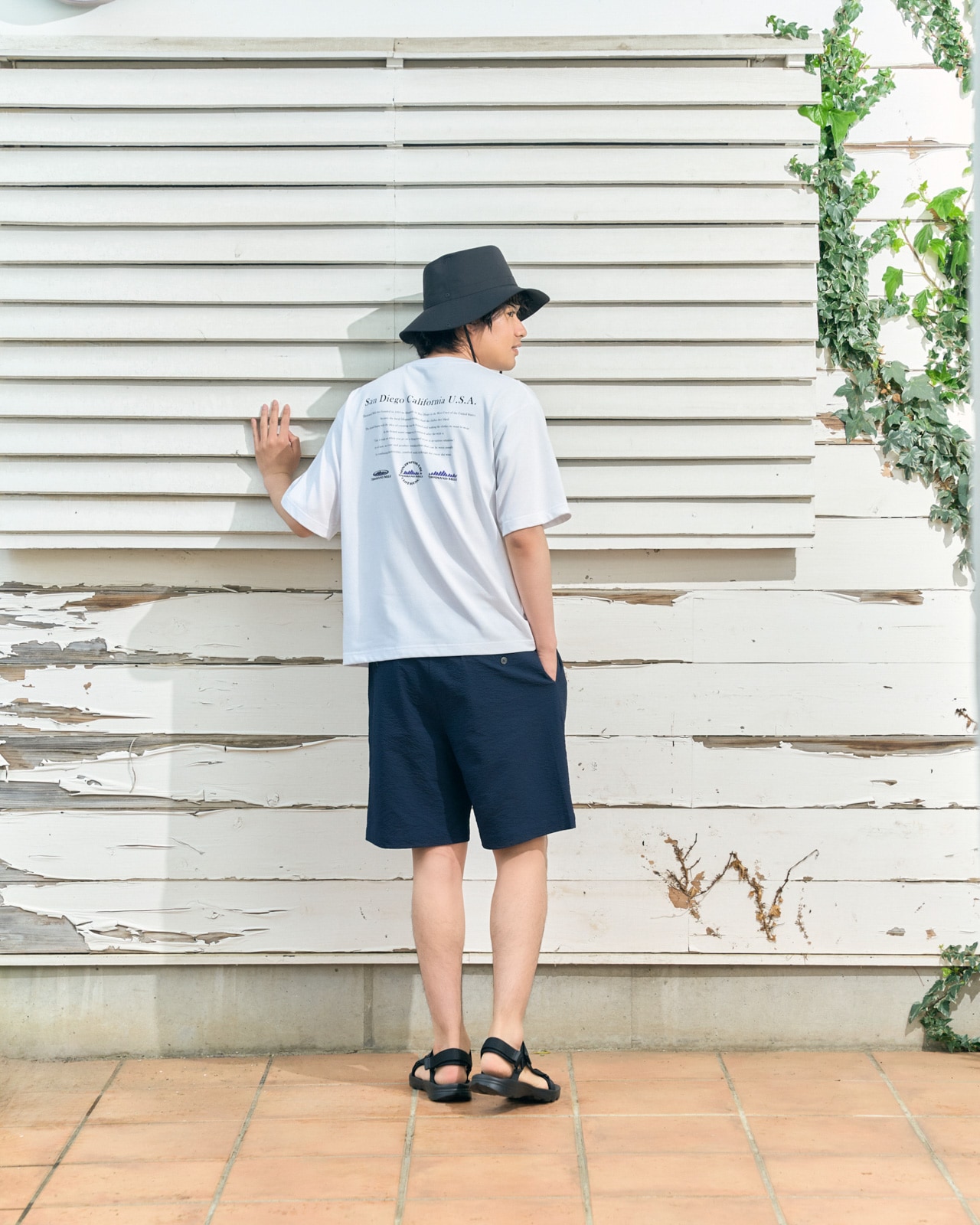 [M's]TUCK SHORT PANTS SEERSUCKER/タックショートパンツ シアサッカー