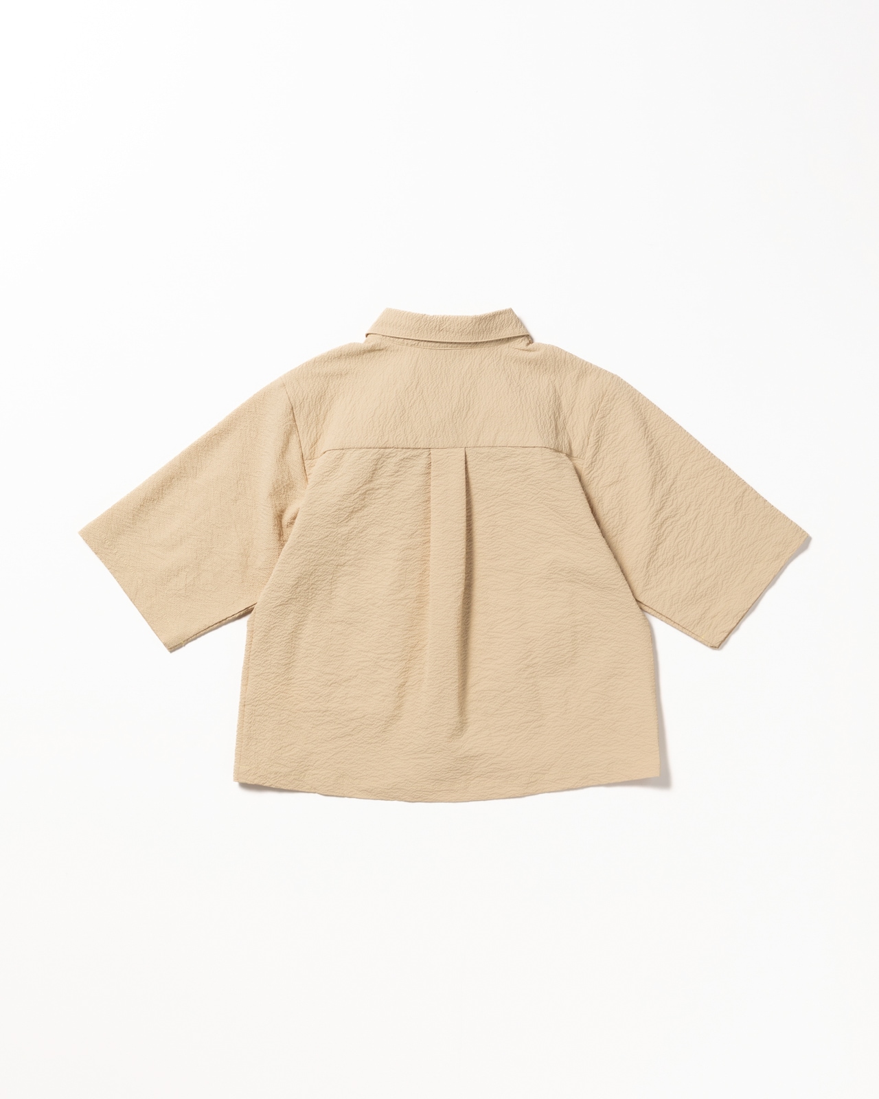 [L's]THREE QUARTER SLEEVE SHIRT SEERSUCKER/スリークオータースリーブシャツ シアサッカー