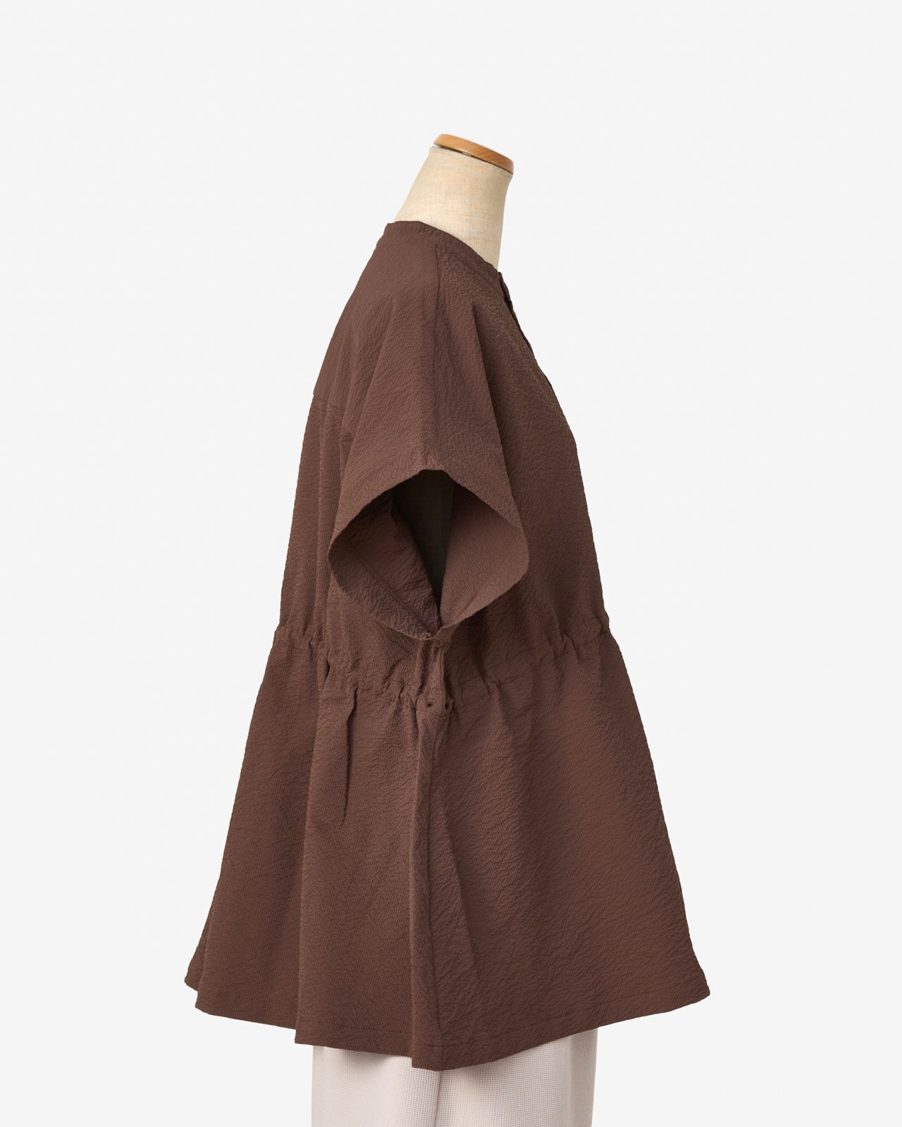 [L's]WAIST DRAWCODE SHIRT SEERSUCKER/ウエストドローコードシャツ シアサッカー