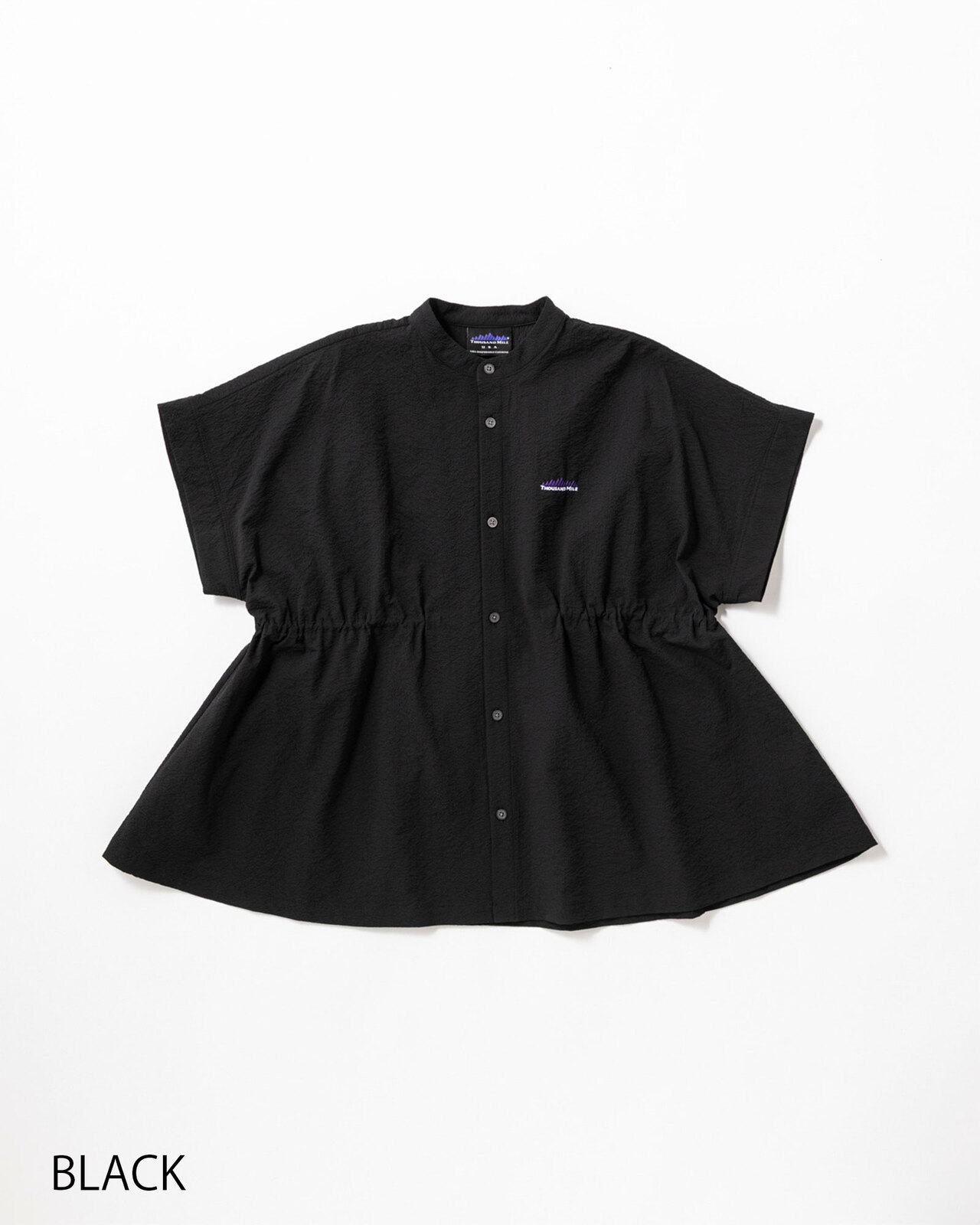 [L's]WAIST DRAWCODE SHIRT SEERSUCKER/ウエストドローコードシャツ シアサッカー