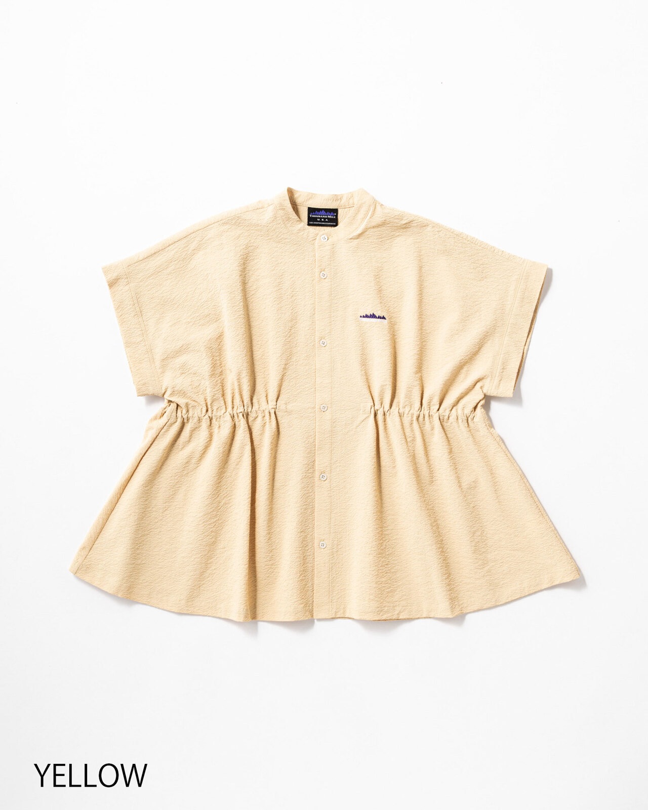[L's]WAIST DRAWCODE SHIRT SEERSUCKER/ウエストドローコードシャツ シアサッカー