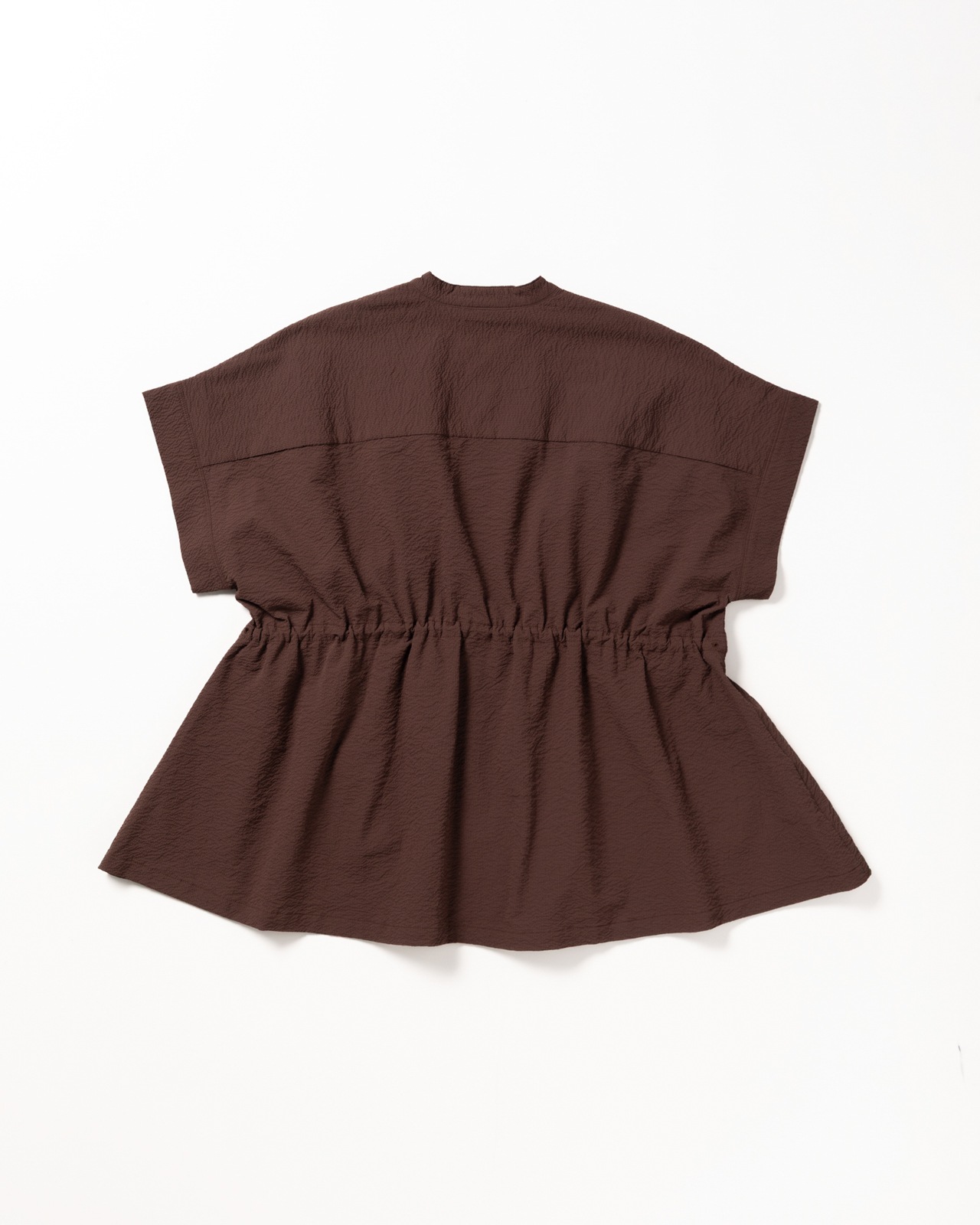 [L's]WAIST DRAWCODE SHIRT SEERSUCKER/ウエストドローコードシャツ シアサッカー