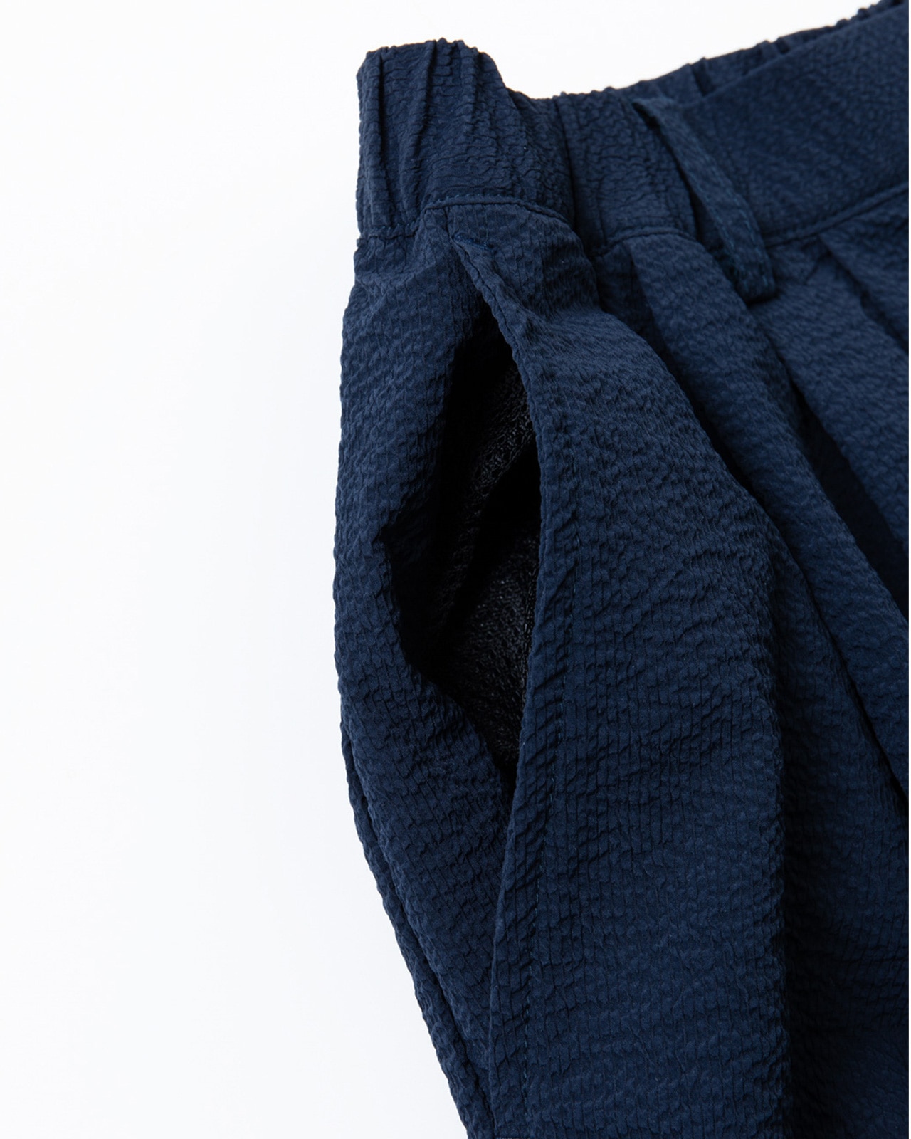 [L's]LONG WIDE PANTS SEERSUCKER/ロングワイドパンツ シアサッカー