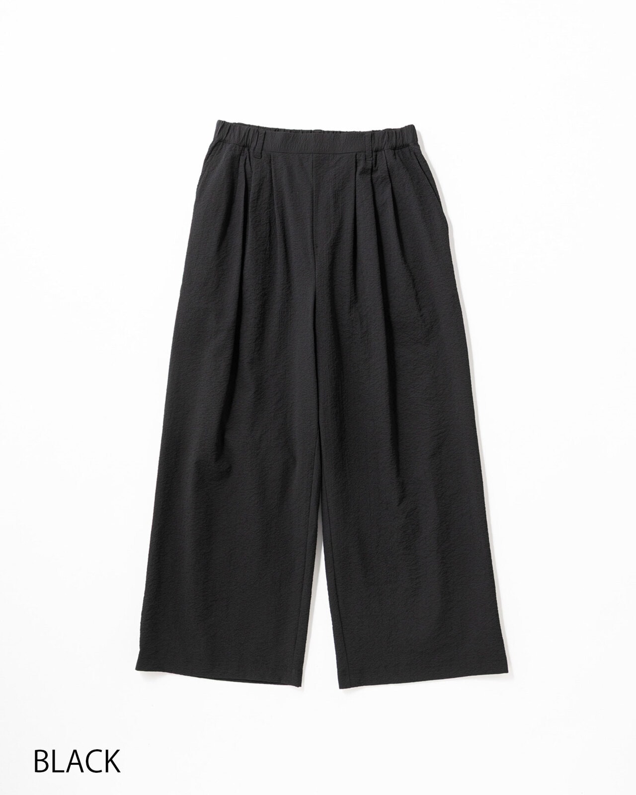 L's]LONG WIDE PANTS SEERSUCKER/ロングワイドパンツ シアサッカー