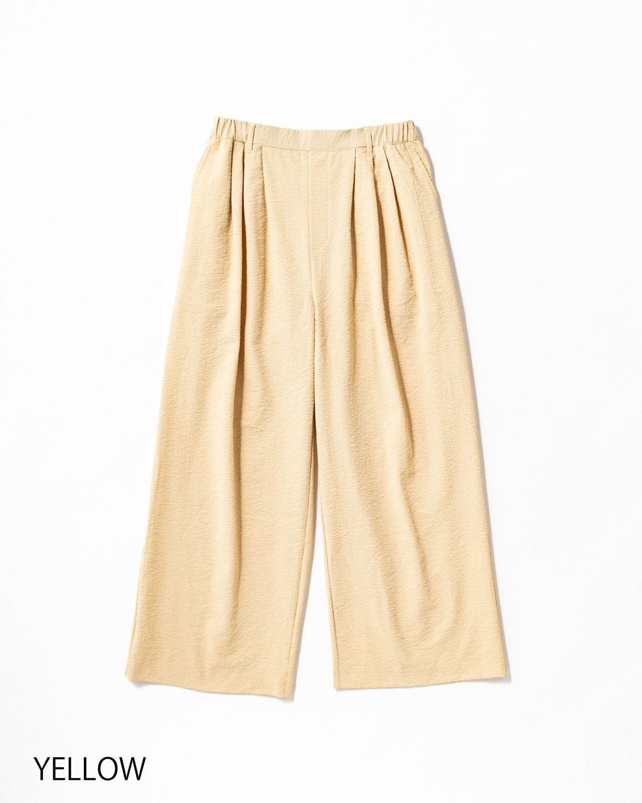 L's]LONG WIDE PANTS SEERSUCKER/ロングワイドパンツ シアサッカー