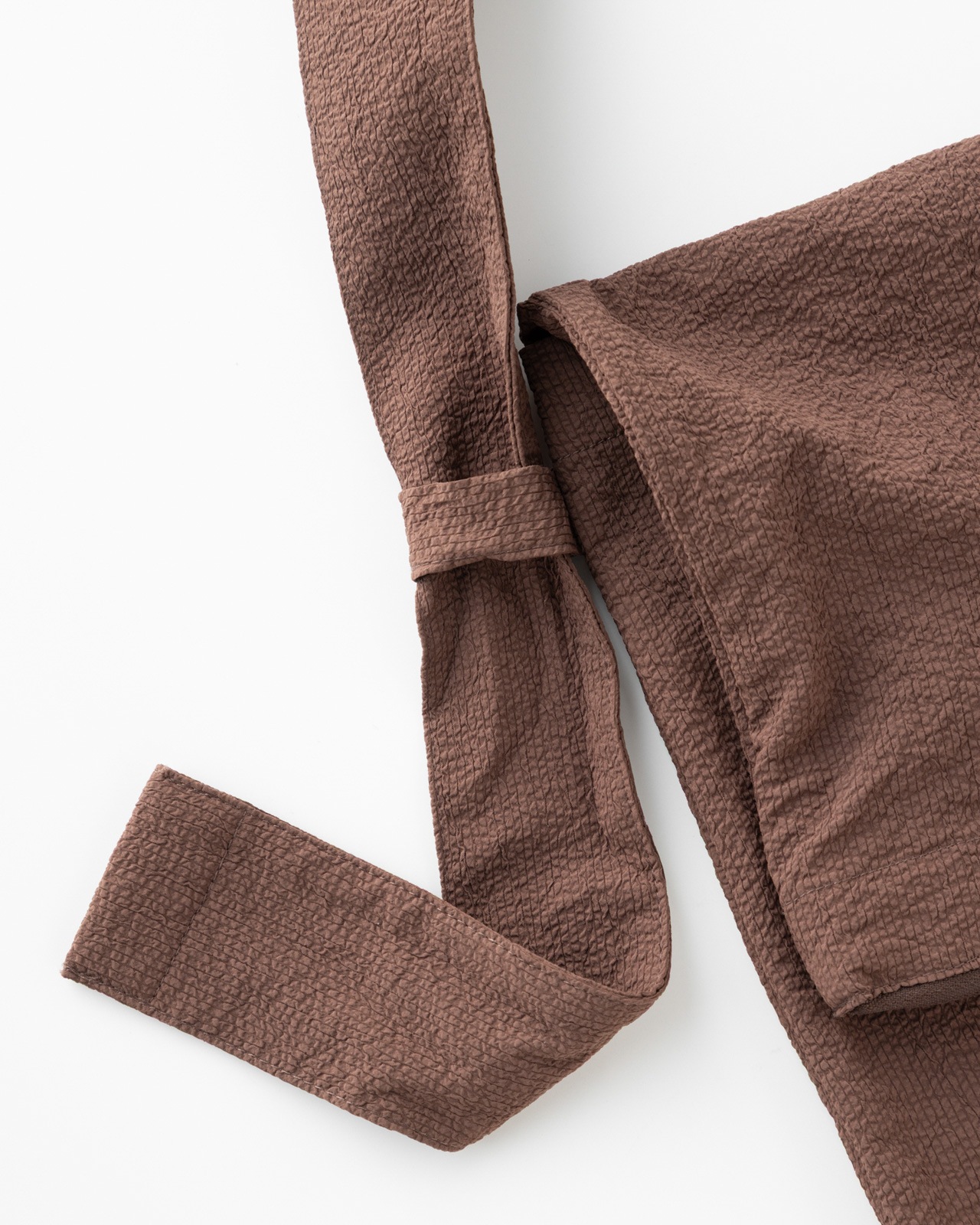 [Unisex]FLAP SHOULDER BAG SEERSUCKER/フラップショルダーバッグ シアサッカー