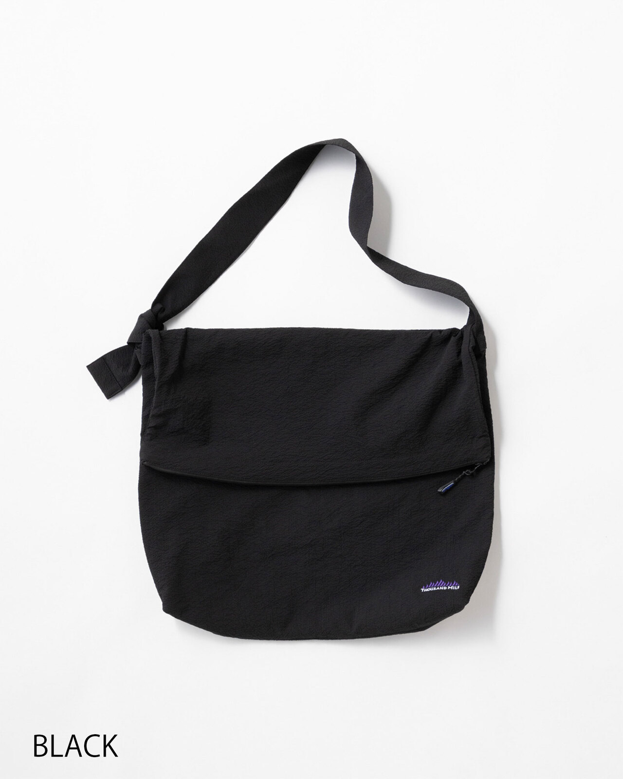 [Unisex]FLAP SHOULDER BAG SEERSUCKER/フラップショルダーバッグ シアサッカー