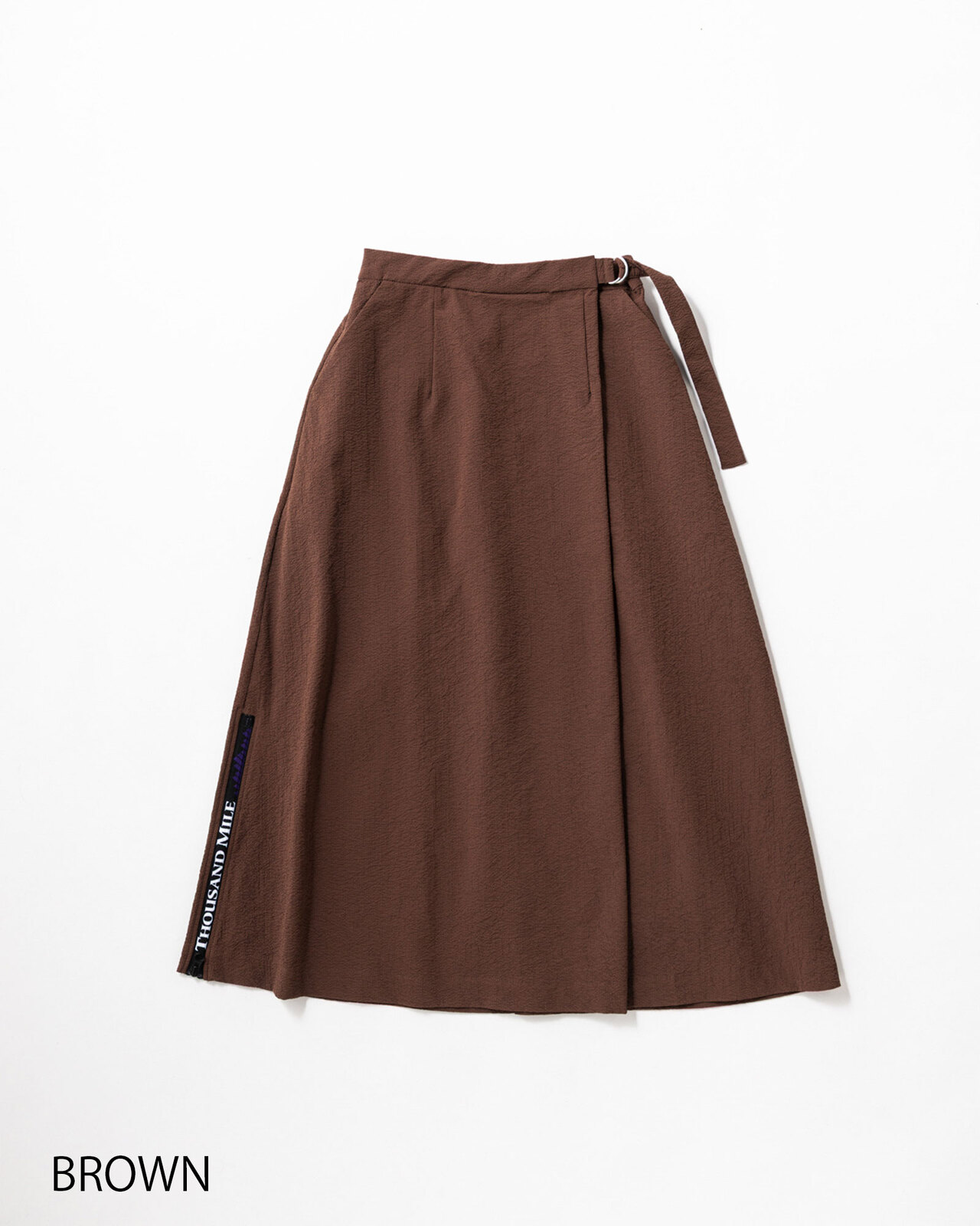 [L's]WRAPPED SKIRT SEERSUCKER/ラップスカートシアサッカー