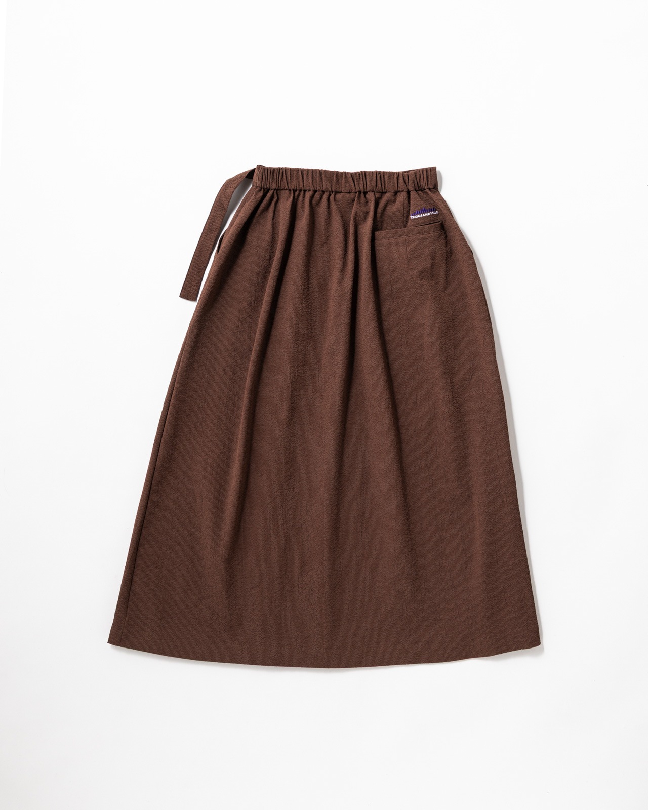 [L's]WRAPPED SKIRT SEERSUCKER/ラップスカートシアサッカー