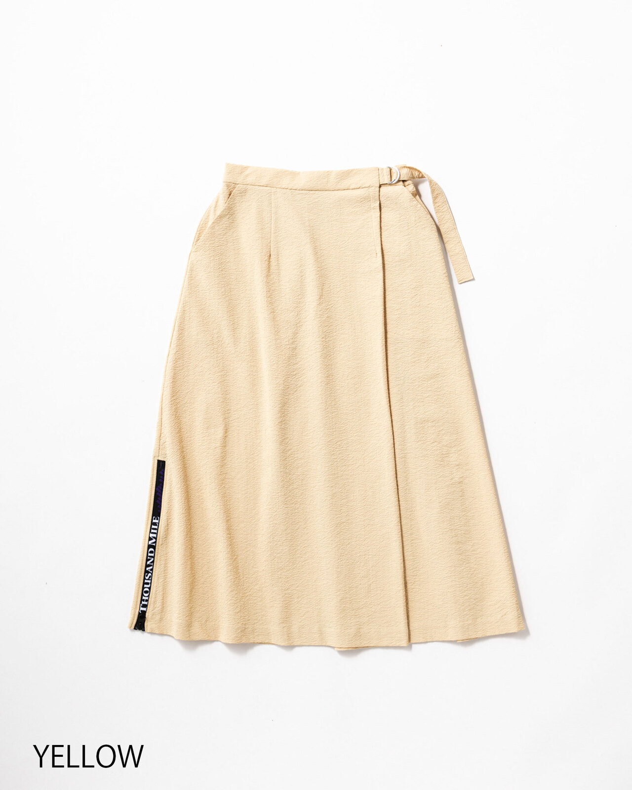 [L's]WRAPPED SKIRT SEERSUCKER/ラップスカートシアサッカー