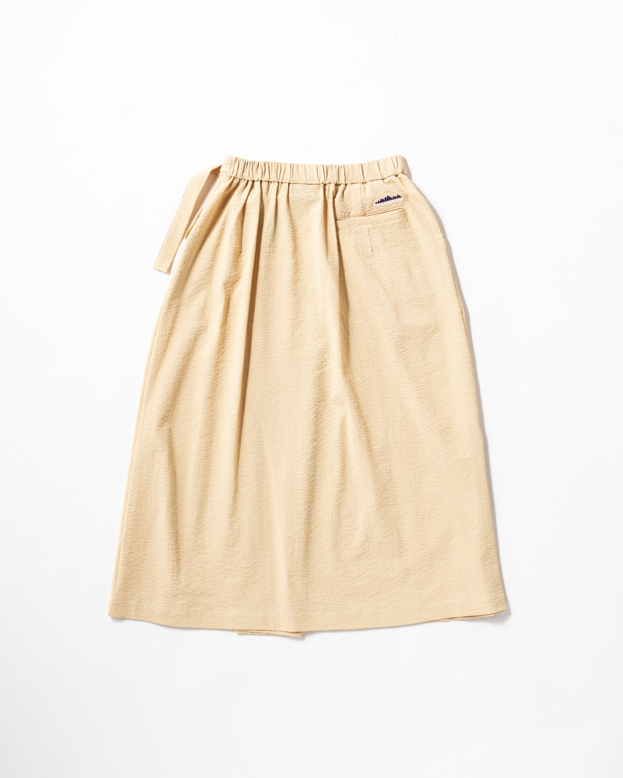 [L's]WRAPPED SKIRT SEERSUCKER/ラップスカートシアサッカー