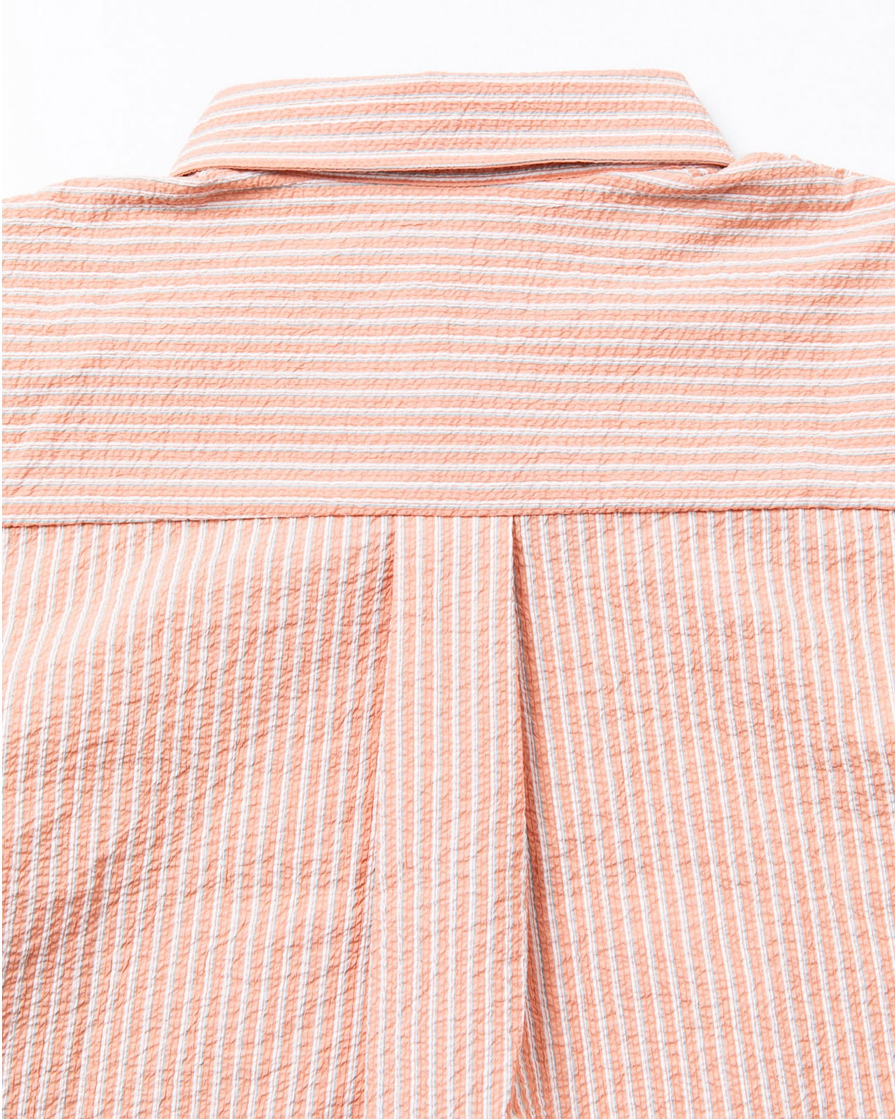 L's]THREE QUARTER SLEEVE SHIRT SEERSUCKER STRIPE/スリークオーター