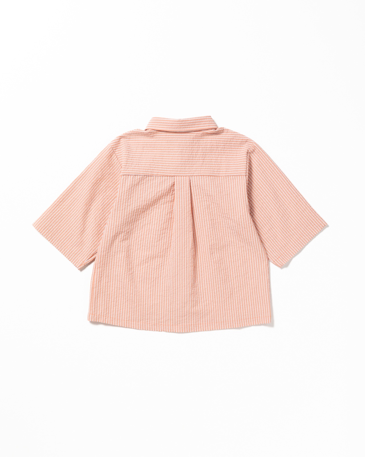 [L's]THREE QUARTER SLEEVE SHIRT SEERSUCKER STRIPE/スリークオータースリーブシャツ シアサッカーストライプ