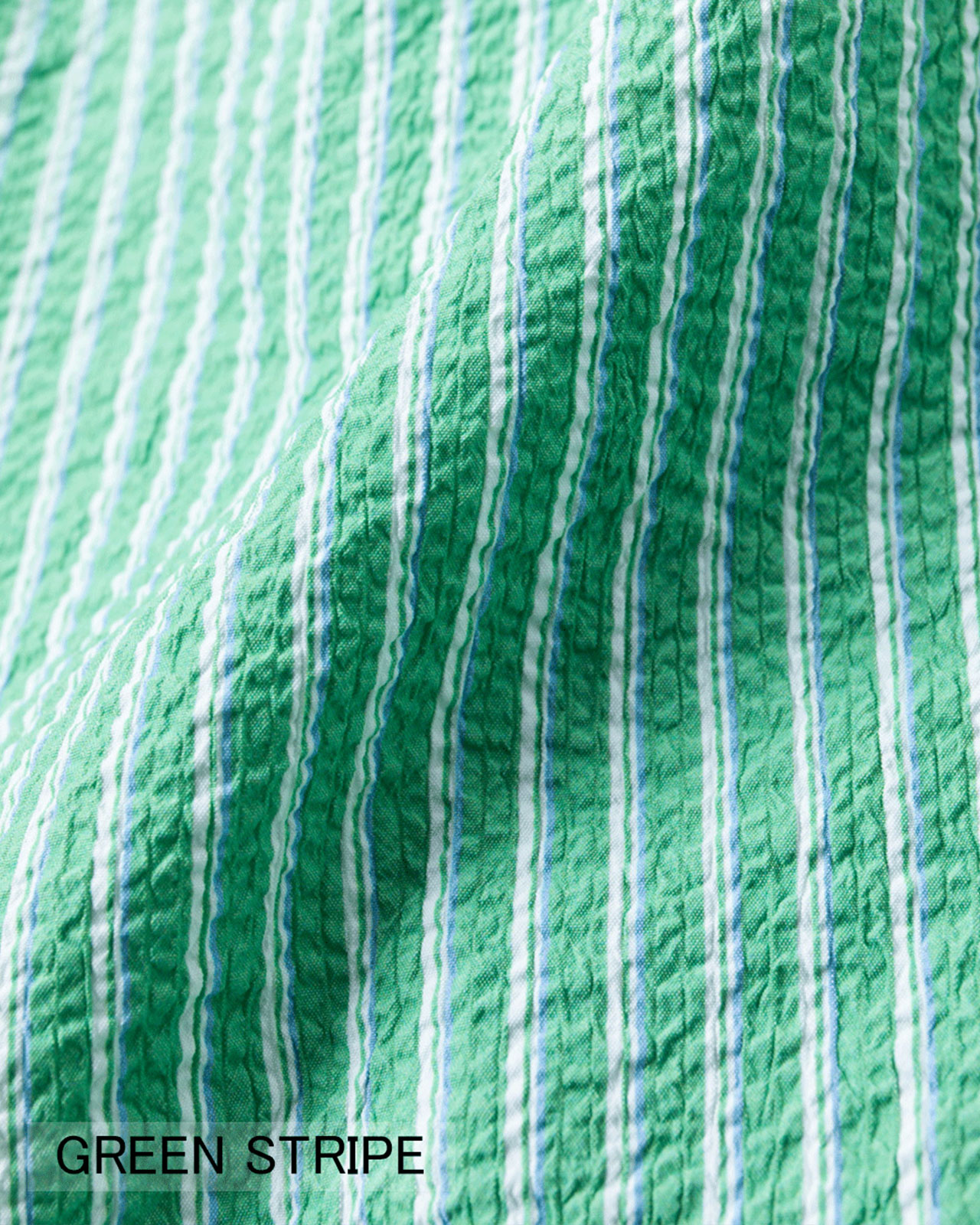 L's]THREE QUARTER SLEEVE SHIRT SEERSUCKER STRIPE/スリークオーター