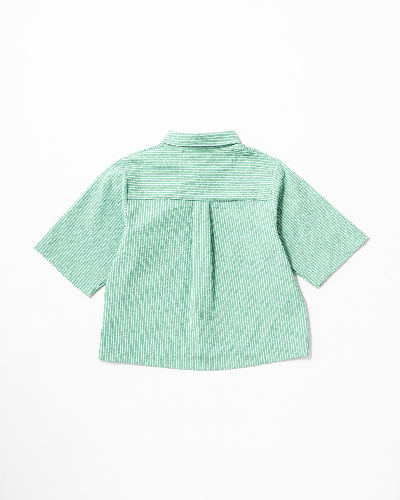 [L's]THREE QUARTER SLEEVE SHIRT SEERSUCKER STRIPE/スリークオータースリーブシャツ シアサッカーストライプ