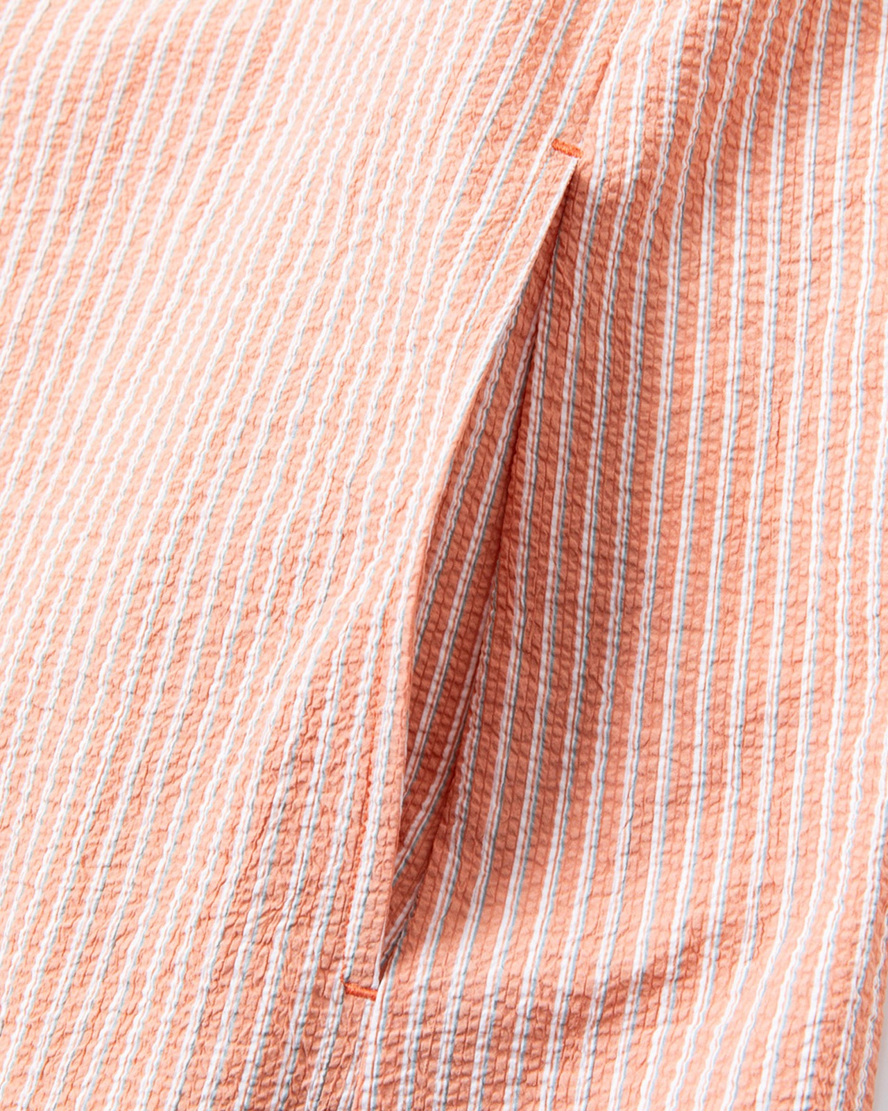[L's]SHORT SLEEVE SKIPPER OP SEERSUCKER STRIPE/ショートスリーブスキッパーワンピース シアサッカーストライプ
