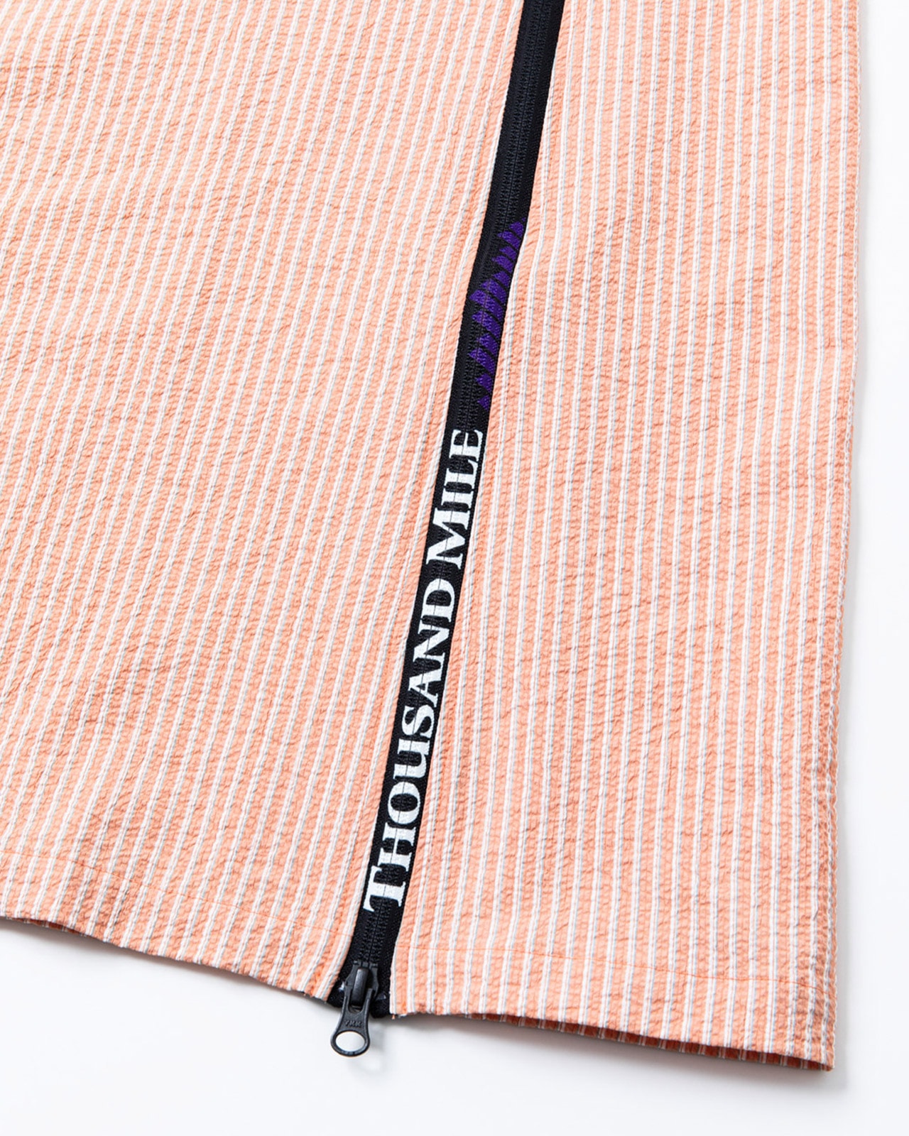 [L's]SHORT SLEEVE SKIPPER OP SEERSUCKER STRIPE/ショートスリーブスキッパーワンピース シアサッカーストライプ