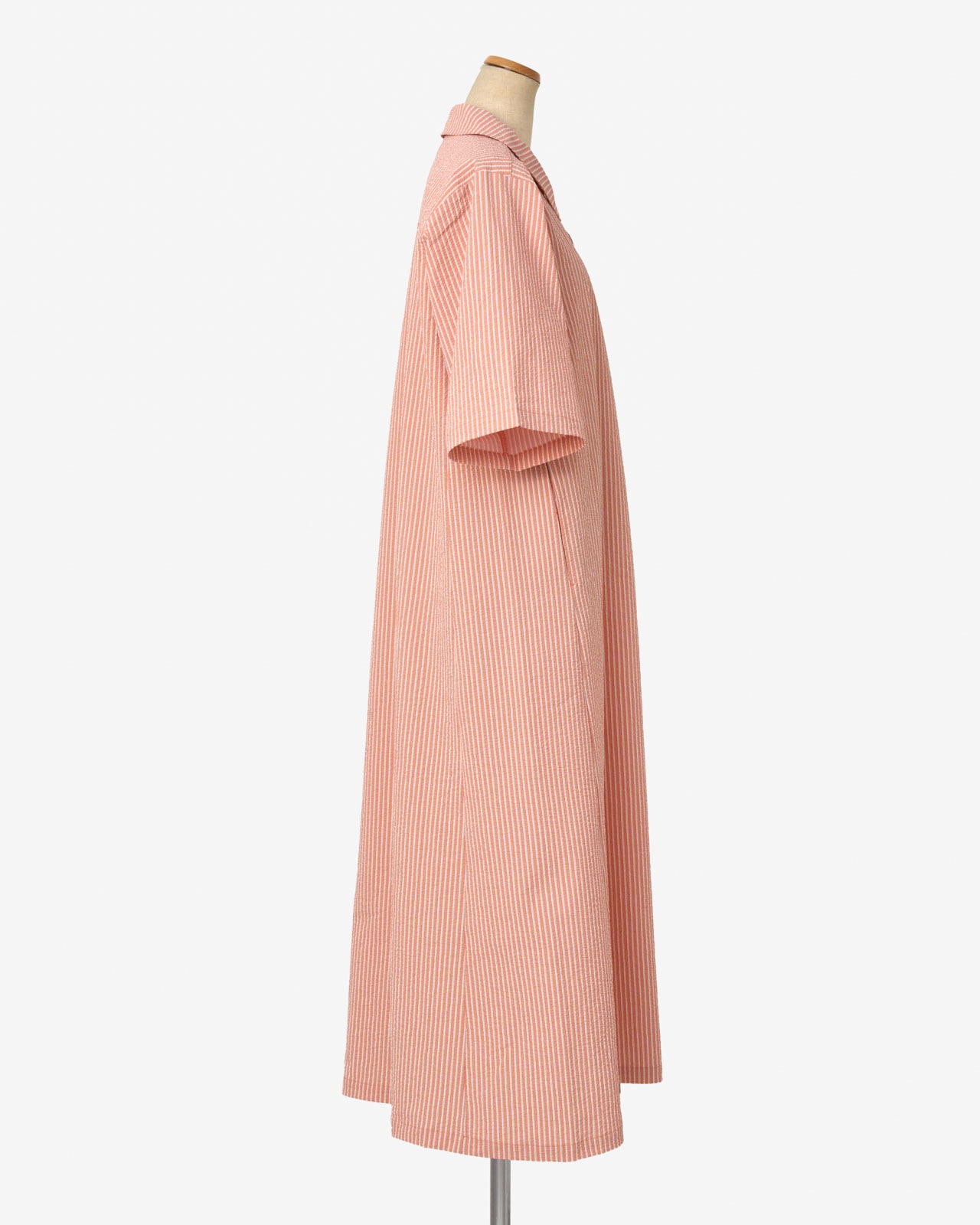 L's]SHORT SLEEVE SKIPPER OP SEERSUCKER STRIPE/ショートスリーブ