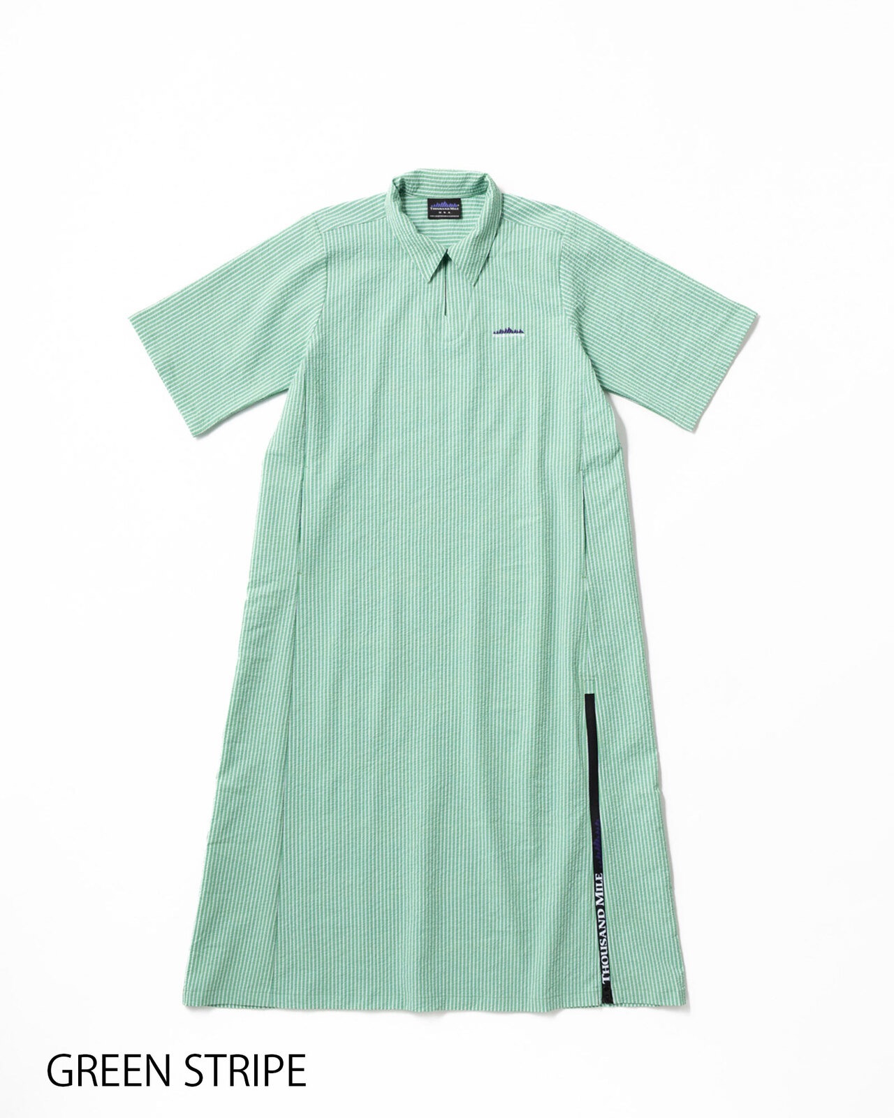 L's]SHORT SLEEVE SKIPPER OP SEERSUCKER STRIPE/ショートスリーブ
