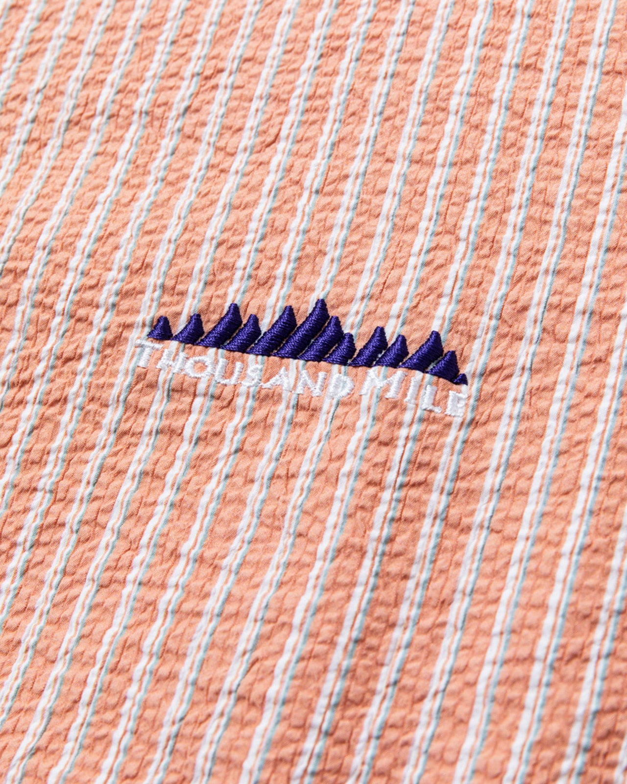 [L's]SHORT SLEEVE SKIPPER OP SEERSUCKER STRIPE/ショートスリーブスキッパーワンピース シアサッカーストライプ