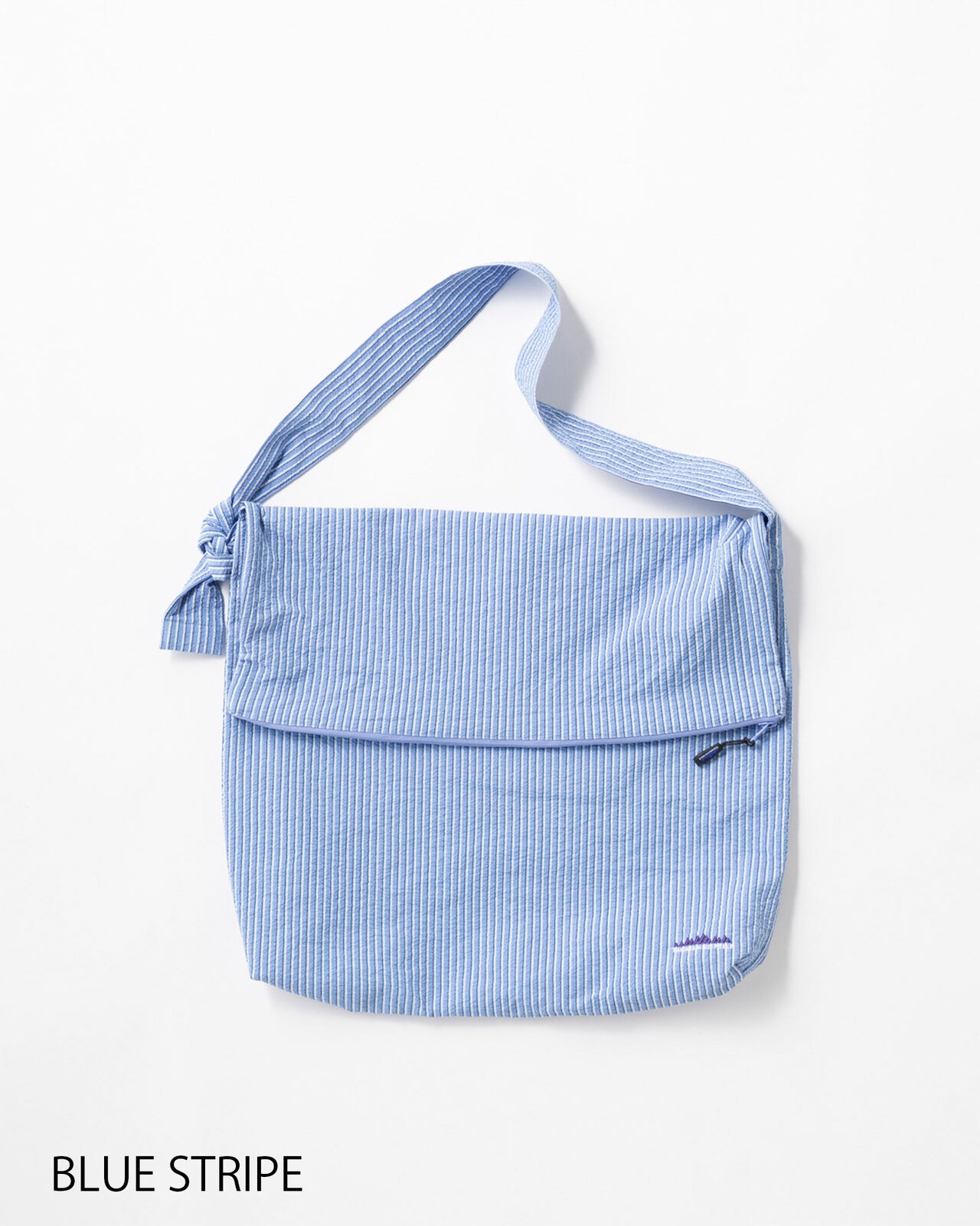 Unisex]FLAP SHOULDER BAG SEERSUCKER STRIPE/フラップショルダー