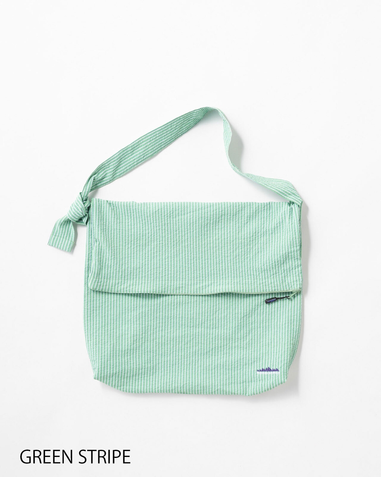 Unisex]FLAP SHOULDER BAG SEERSUCKER STRIPE/フラップショルダー
