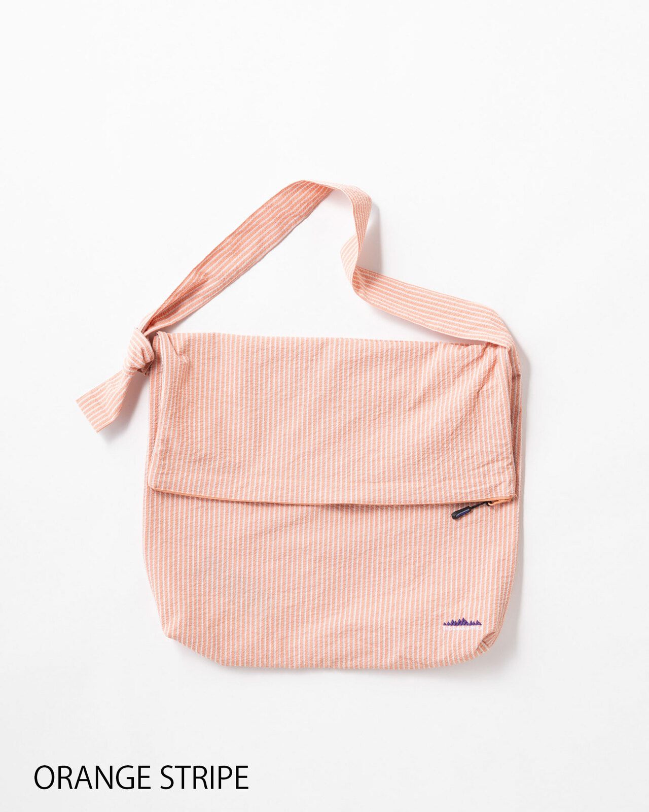 Unisex]FLAP SHOULDER BAG SEERSUCKER STRIPE/フラップショルダー