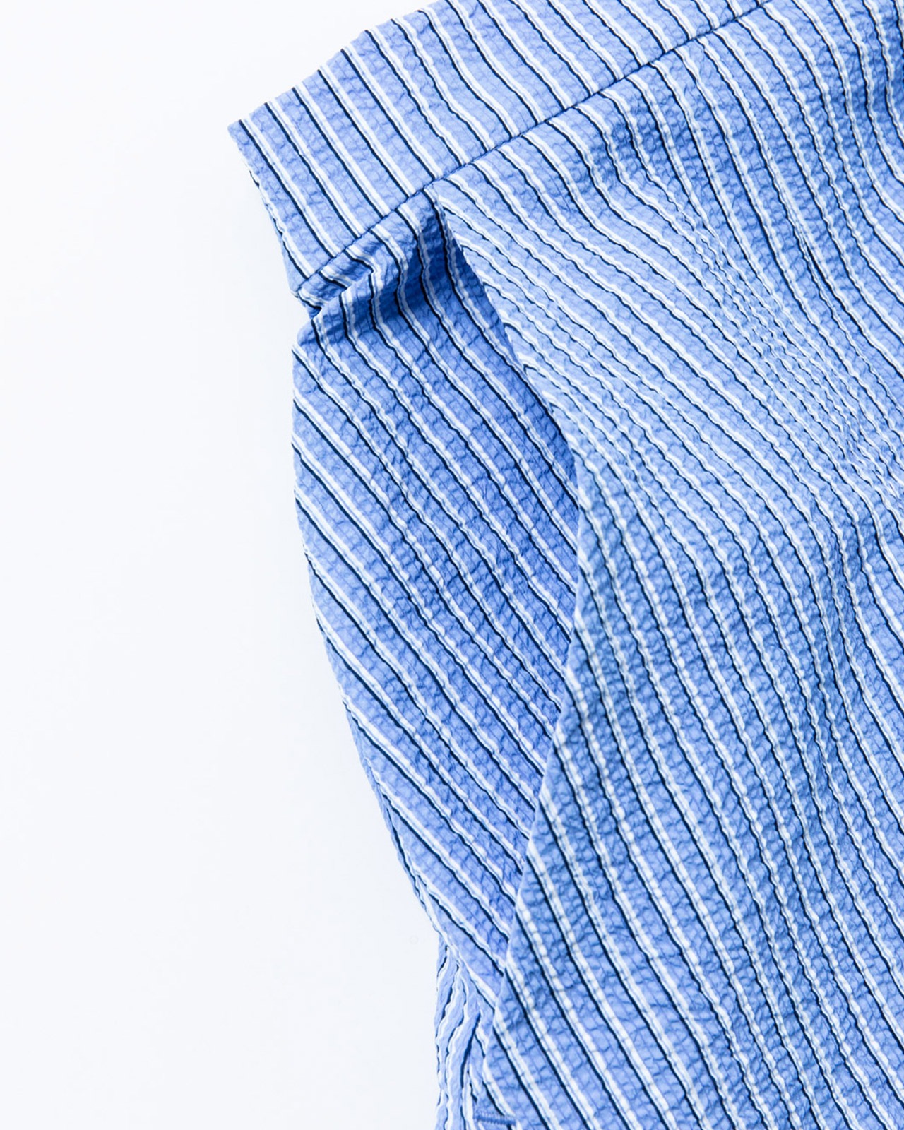 [L's]WRAPPED SKIRT SEERSUCKER STRIPE/ラップスカートシアサッカーストライプ