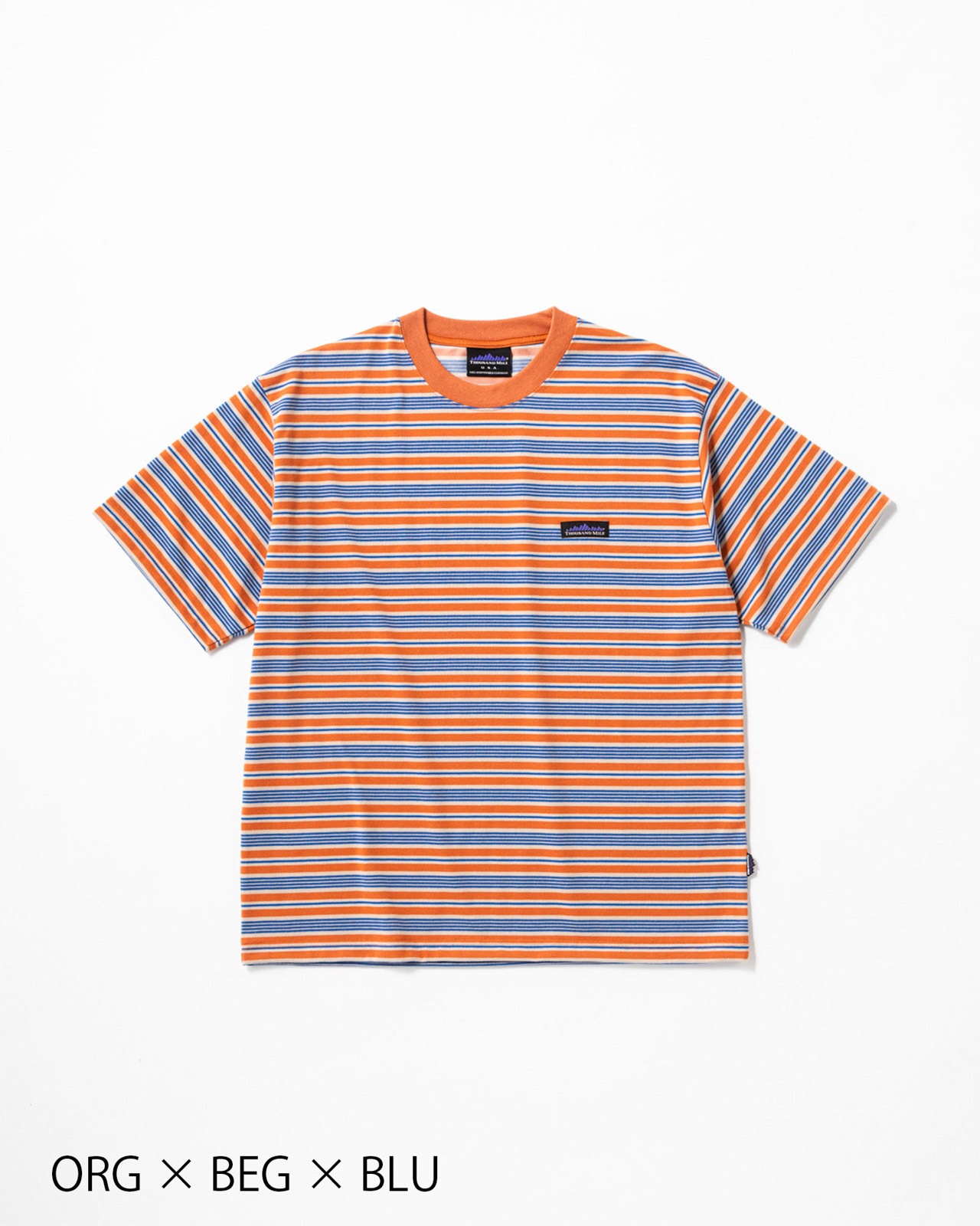 [Unisex]SHORT SLEEVE T-SHIRT T/C JERSEY BORDER/ショートスリーブTシャツ ボーダー