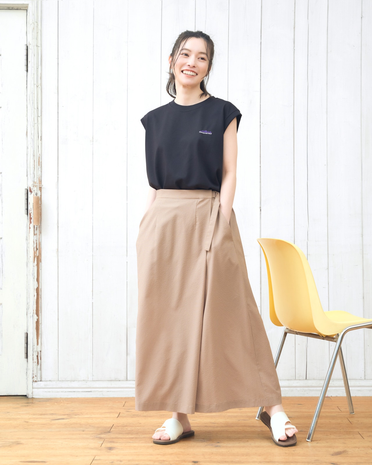[L's]FRENCH SLEEVE T-SHIRT T/C JERSEY/フレンチスリーブTシャツ