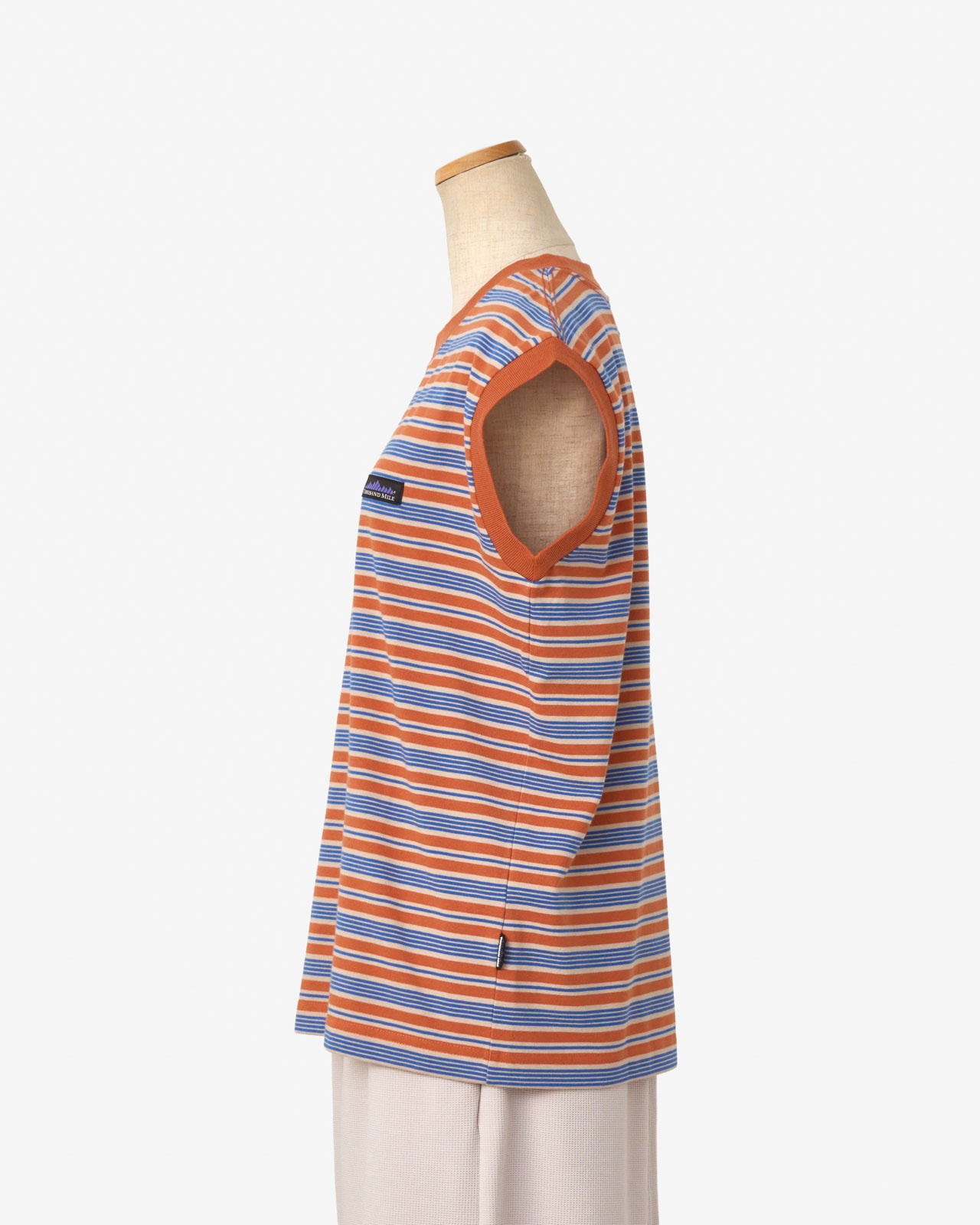 [L's]FRENCH SLEEVE T-SHIRT T/C JERSEY BORDER/フレンチスリーブTシャツ ボーダー