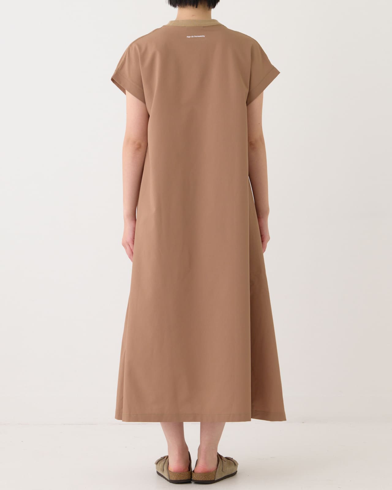 ハンドメイド、フレンチスリーブらくらくワンピースL L's】FRENCH SLEEVE OP Hight Air Premeability/フレンチ