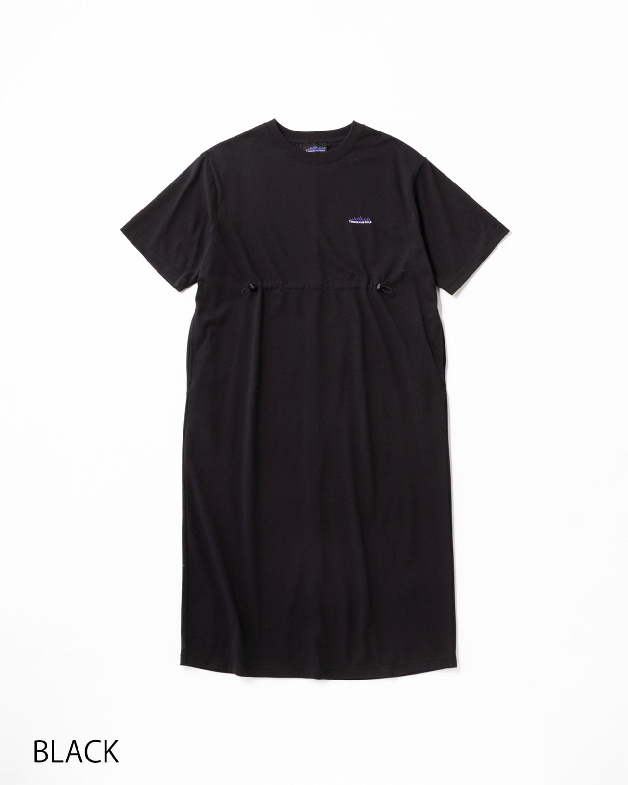 [L's]SHORT SLEEVE DRAWCOAD OP T/C JERSEY/ショートスリーブドローコードワンピース