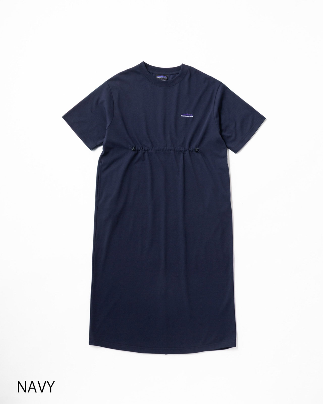 [L's]SHORT SLEEVE DRAWCOAD OP T/C JERSEY/ショートスリーブドローコードワンピース