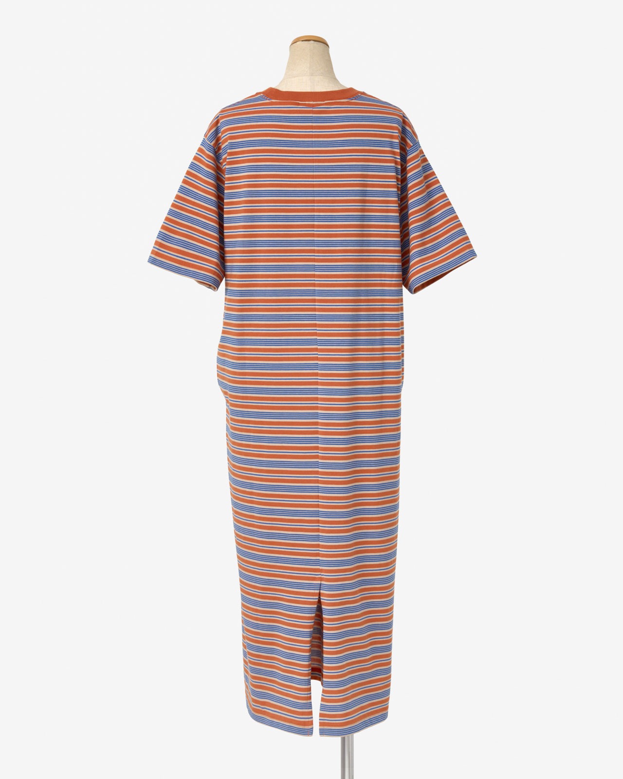 [L's]SHORT SLEEVE DRAWCOAD OP T/C JERSEY BORDER/ショートスリーブドローコードワンピース ボーダー